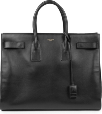 SAINT LAURENT Sac du Jour large leather tote
