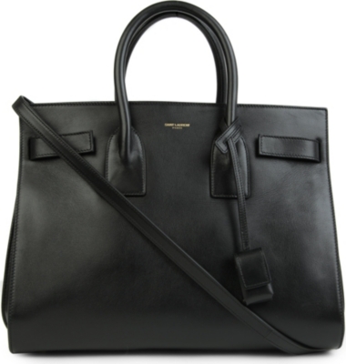 SAINT LAURENT Sac du Jour small leather tote