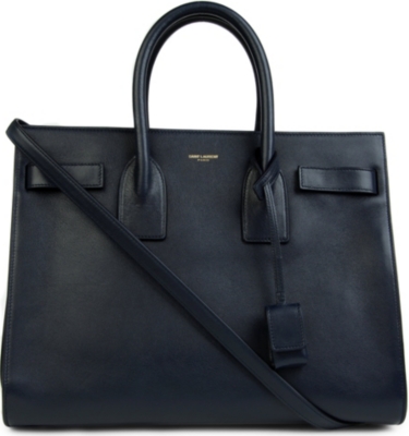 SAINT LAURENT Sac du Jour small leather tote