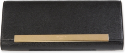 SAINT LAURENT Lutetia flap leather clutch