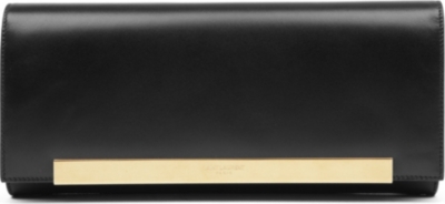 SAINT LAURENT Lutetia flap leather clutch