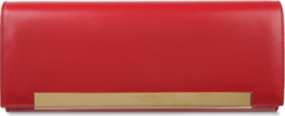 SAINT LAURENT Lutetia flap leather clutch