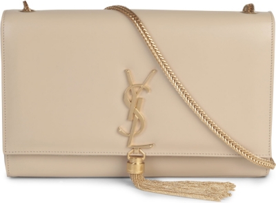 SAINT LAURENT Cassandre large leather shoulder bag