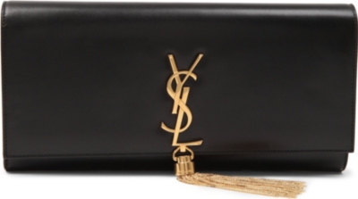 SAINT LAURENT Cassandre patent leather clutch