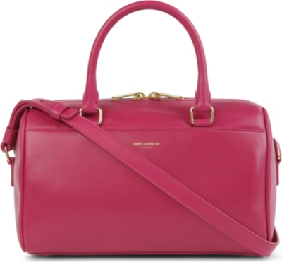SAINT LAURENT Mini leather duffle bag