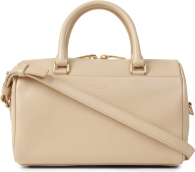 SAINT LAURENT Mini leather duffle bag