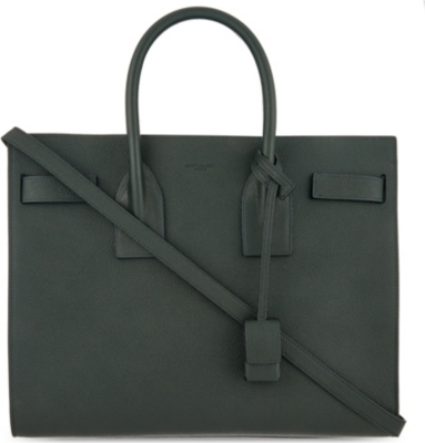 saint laurent small sac de jour leather tote