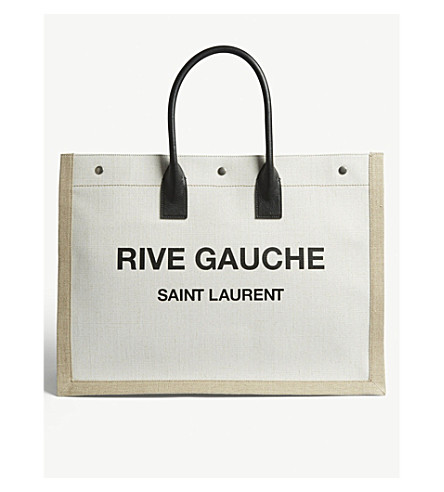 selfridges noe gauche cabas laurent rive tote saint canvas
