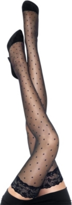 WOLFORD Silver Glam stay-ups