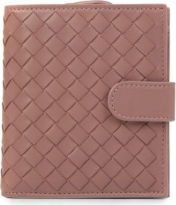 BOTTEGA VENETA Woven leather French purse