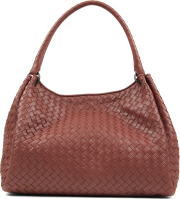 BOTTEGA VENETA Parachute leather shoulder bag