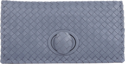 BOTTEGA VENETA Turnlock intrecciato foldover clutch