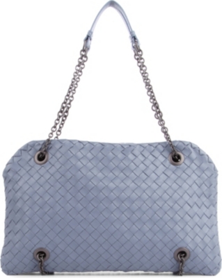 BOTTEGA VENETA Krim Intrecciato Jersey Duo bag