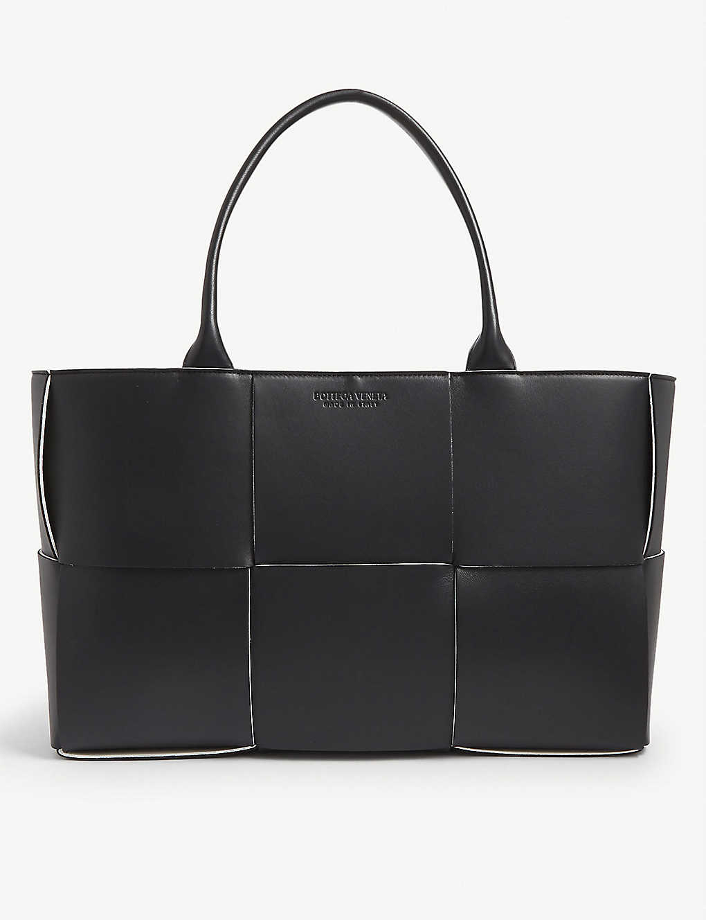 Arco maxi intrecciato leather tote bag(8436275)