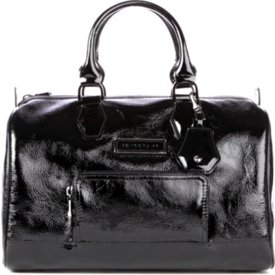 LONGCHAMP L&eacute;gende Verni patent duffle bag