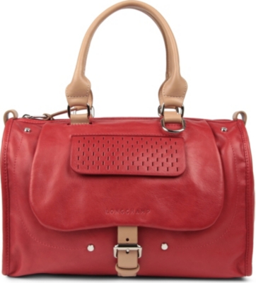 LONGCHAMP Balzane roots leather bowling bag
