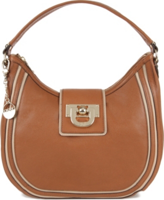 DKNY Heritage Town & Country leather shoulder bag