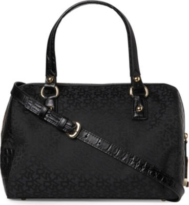 DKNY Town & Country Croco bowling bag