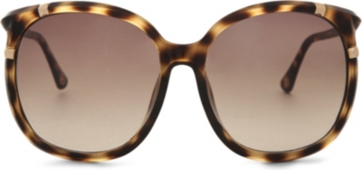 MICHAEL KORS Callie tortoiseshell round-frame sunglasses
