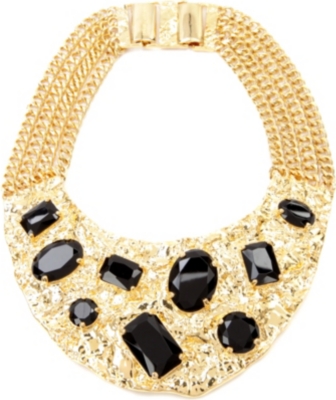 MICHAEL KORS Black crystal necklace