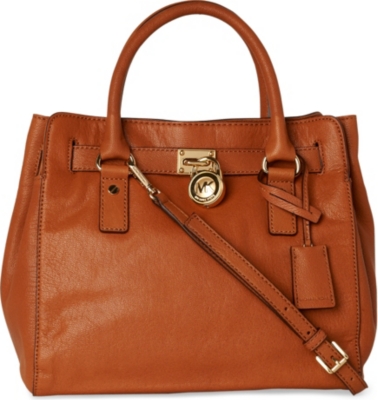 MICHAEL KORS Hamilton leather tote (Luggage