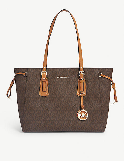 MICHAEL MICHAEL KORS: Voyager coated canvas tote