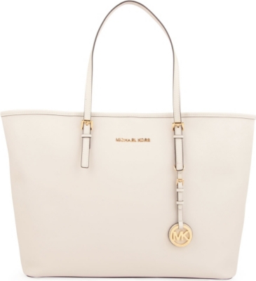 MICHAEL KORS Jet Set Travel medium saffiano leather tote