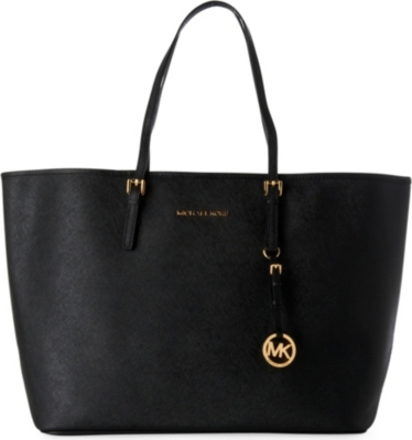 MICHAEL KORS Jet Set Travel medium saffiano leather tote