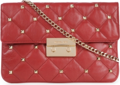MICHAEL KORS Sloan quilted stud clutch
