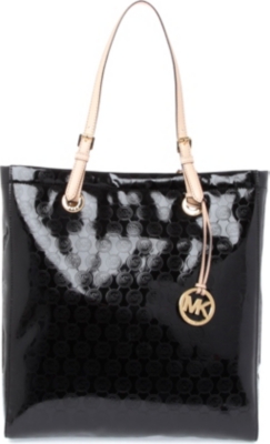 MICHAEL KORS Jet Set patent tote
