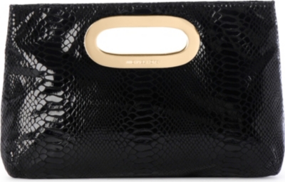 MICHAEL KORS Berkley mock-python clutch