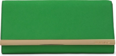MICHAEL KORS Tilda saffiano leather clutch