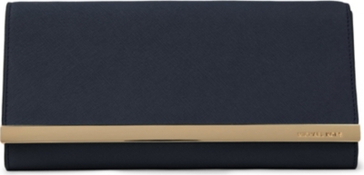 MICHAEL KORS Tilda saffiano leather clutch