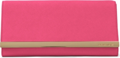 MICHAEL KORS Tilda saffiano leather clutch