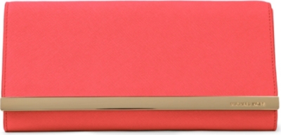 MICHAEL KORS Tilda saffiano leather clutch