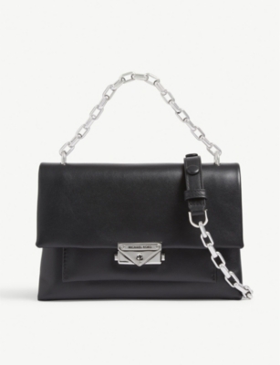 cece medium leather chain shoulder bag