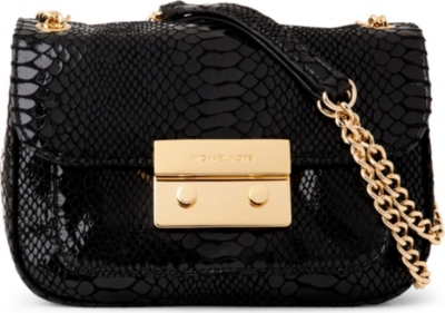 MICHAEL KORS Sloan snake-print shoulder bag