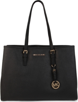 MICHAEL KORS Jet Set Travel large saffiano leather tote