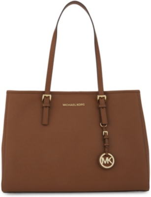 MICHAEL KORS Jet Set Travel large saffiano leather tote