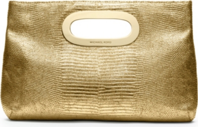 MICHAEL KORS Berkley mock-lizard clutch