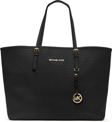 MICHAEL KORS Jet Set Travel medium perforated leather tote