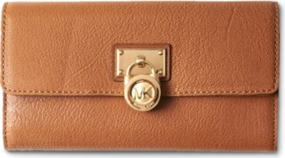 MICHAEL KORS Hamilton large wallet gold