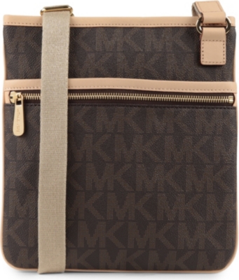MICHAEL KORS Jet Set saffiano leather cross-body bag