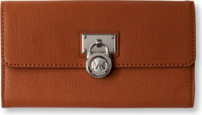 MICHAEL KORS Hamilton large wallet silver (Luggage