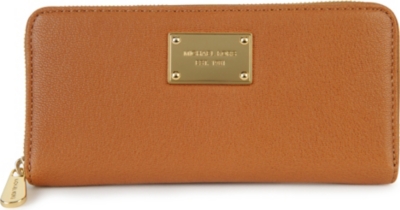 MICHAEL KORS Jet Set pebbled leather wallet