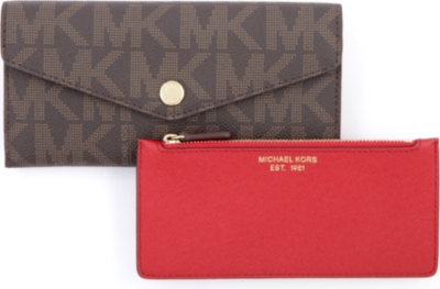 MICHAEL KORS Logo tri-fold wallet