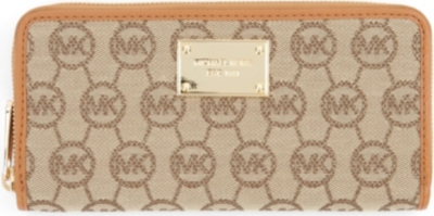 MICHAEL KORS Logo-print twill wallet