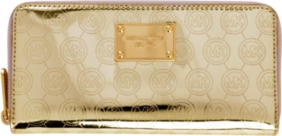 MICHAEL KORS Jet Set patent leather wallet