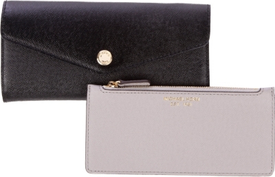 MICHAEL KORS Saffiano leather tri-fold wallet