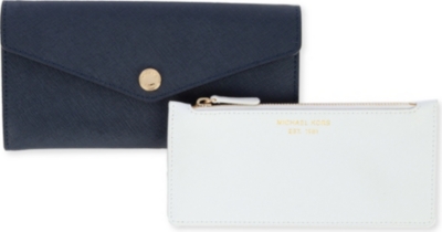 MICHAEL KORS Saffiano leather tri-fold wallet